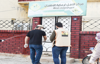 SSSD conducted disinfection works for Al Amal Care Center for Children with Special Needs  Beit Al Kel 