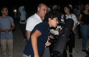  An astronomical evening with the stars in the sky of Aleppo