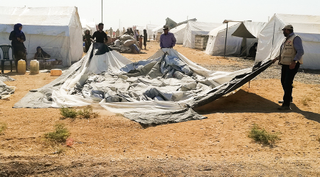 A Warm Welcome to the People coming from Mabrouka Camp Al Arisheh Camp, Al Hasakah Governorate 