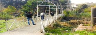 CBI  Rass al-Nabe Suspension Bridge clean-up-Banias- Tartous