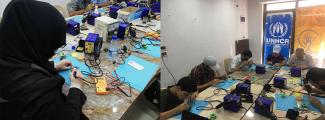 Vocational Training Cell Phone Maintenance Course Al-Salam Community Center  al-Hameh