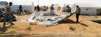 A Warm Welcome to the People coming from Mabrouka Camp Al Arisheh Camp, Al Hasakah Governorate 