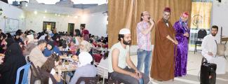 Ramadan breakfast tables, organized between SSSD and the local community at Arabesque Community Center